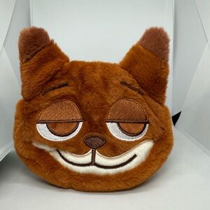 Disney Zootopia Nick Wilde Plush Coin Purse Bag Pouch Zipper NEW